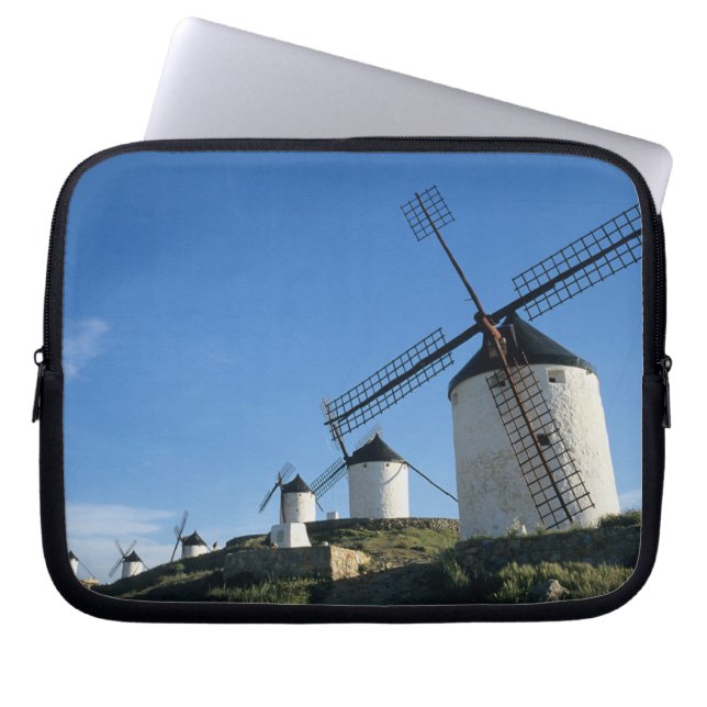 Consuegra, La Mancha, Spanien, Windmühlen 2 Laptopschutzhülle (Vorderseite)