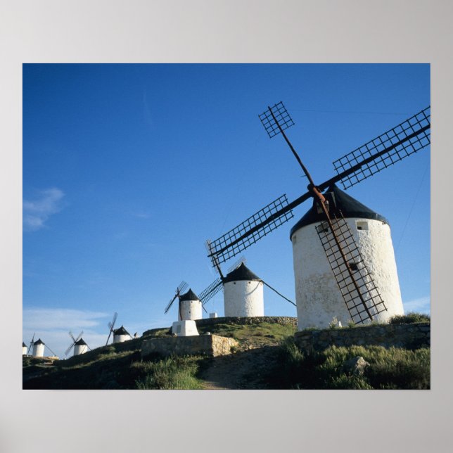 Consuegra, La Mancha, Spanien, Windmühlen 2 Poster (Vorne)