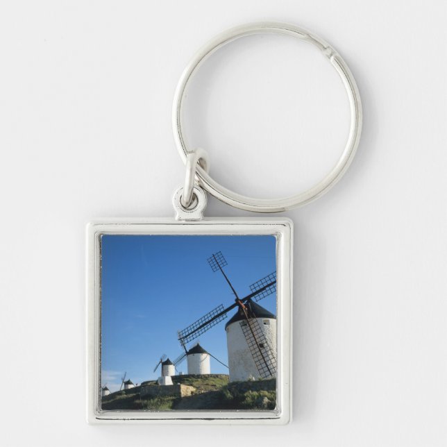 Consuegra, La Mancha, Spanien, Windmühlen 2 Schlüsselanhänger (Vorne)