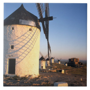 Consuegra, La Mancha, Spanien, Windmühlen Fliese
