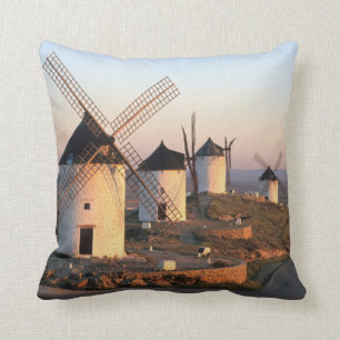 Consuegra, La Mancha, Spanien, Windmühlen Kissen