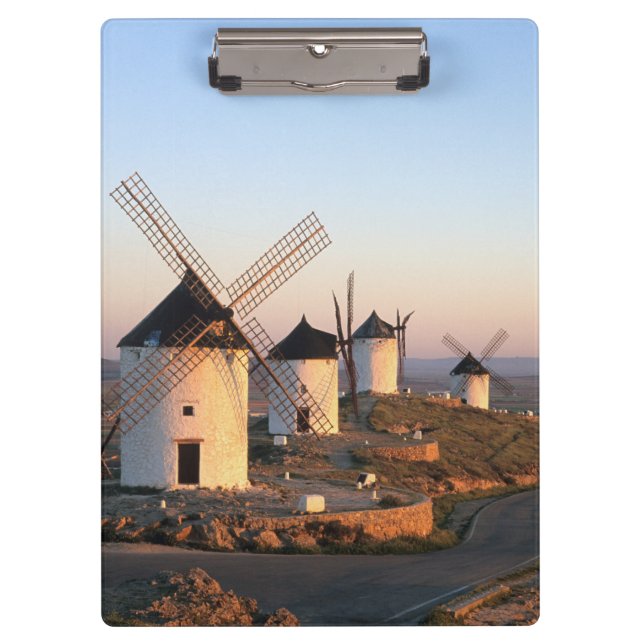 Consuegra, La Mancha, Spanien, Windmühlen Klemmbrett (Vorderseite)