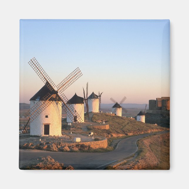 Consuegra, La Mancha, Spanien, Windmühlen Magnet (Vorne)