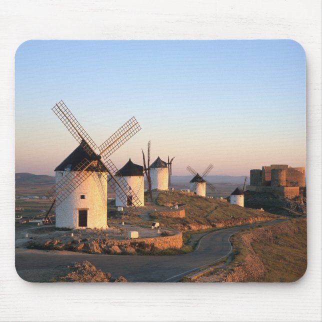Consuegra, La Mancha, Spanien, Windmühlen Mousepad (Vorne)