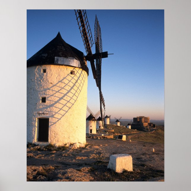 Consuegra, La Mancha, Spanien, Windmühlen Poster (Vorne)