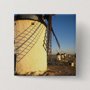 Consuegra, La Mancha, Spanien, Windmühlen und Button