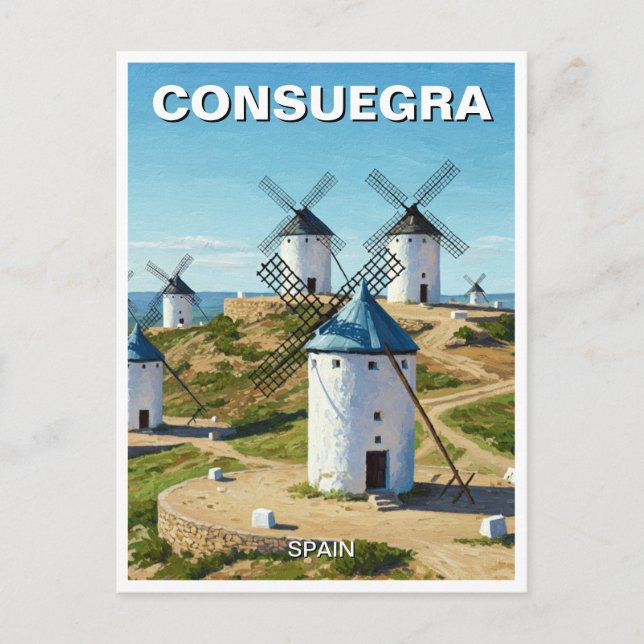 Consuegra Spanien Reisen Postkarte (Vorderseite)