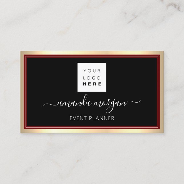 Consulting Investments Blogger Influencer Gold VIP Visitenkarte (Vorderseite)