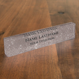 Consulting Layer Rose Eventplaner Brown Namensplakette