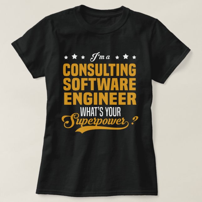 Consulting Software Engineer T-Shirt (Design vorne)
