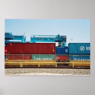 Container im Port Poster