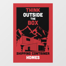 Container-Zuhause Fensteraufkleber