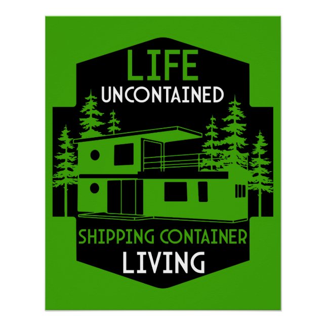 Container-Zuhause Poster (Vorderseite)