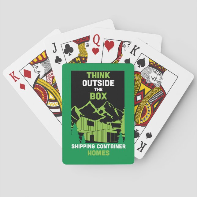 Container-Zuhause Spielkarten (Rückseite)
