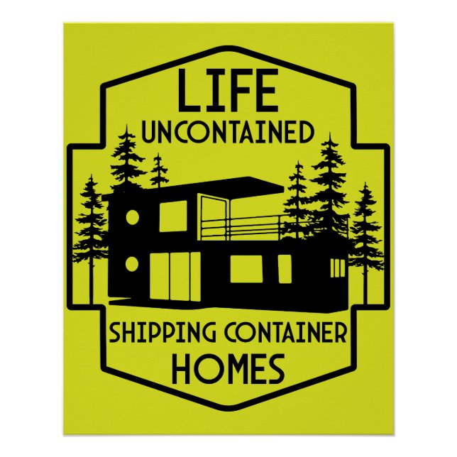 Containerarchitektur beim Versand Poster (Vorderseite)
