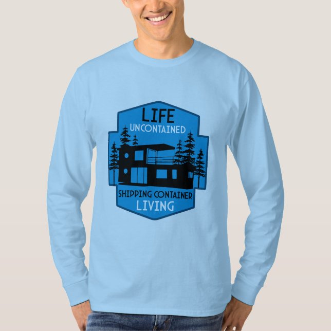 Containerarchitektur beim Versand T-Shirt (Vorderseite)