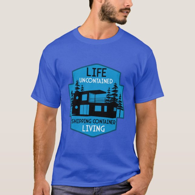 Containerarchitektur beim Versand T-Shirt (Vorderseite)