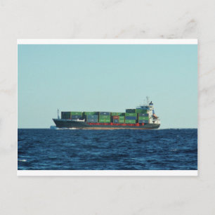 Containerschiff Postkarte