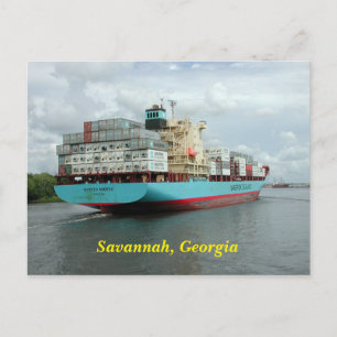 Containerschiff Postkarte