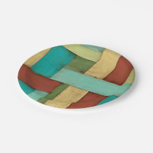 Contempoary mehrfarbige Küstenmalerei Pappteller