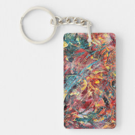 Contemporary Abstract Art Keychain Schlüsselanhänger