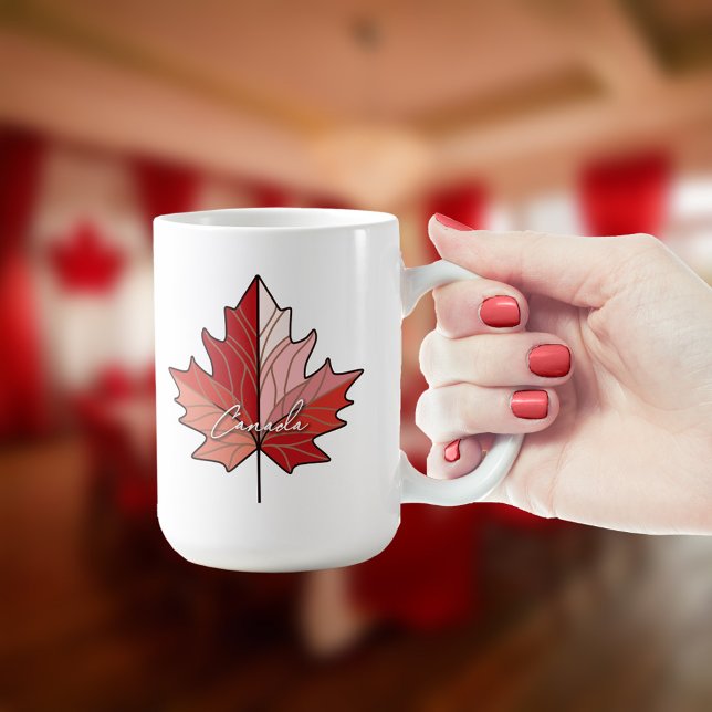 Contemporary Canadian Maple Leaf ID1071 Kaffeetasse (Von Creator hochgeladen)