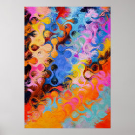 Contemporary Colorful Abstract Poster