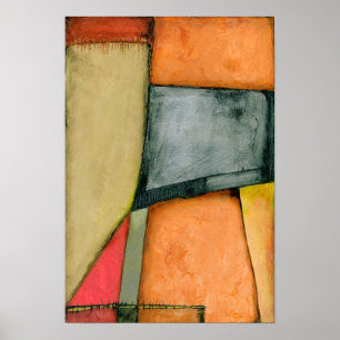 Contemporary Colorful Geometric Shapes Poster