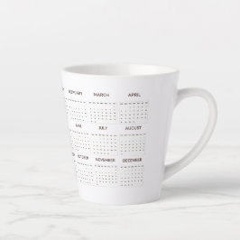 Contemporary Custom 2025 Calendar Memory-Tasse Milchtasse