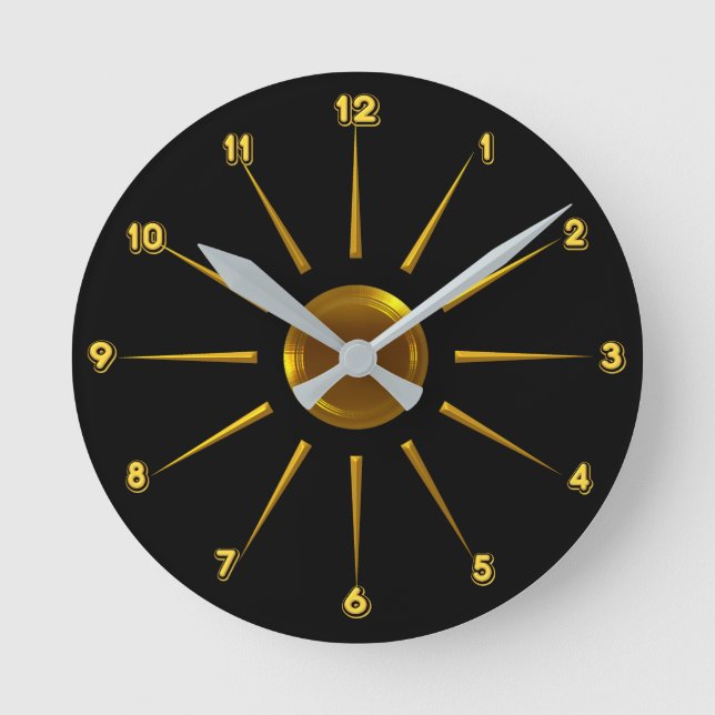 Contemporary Designer Wall Clock Runde Wanduhr (Vorderseite)