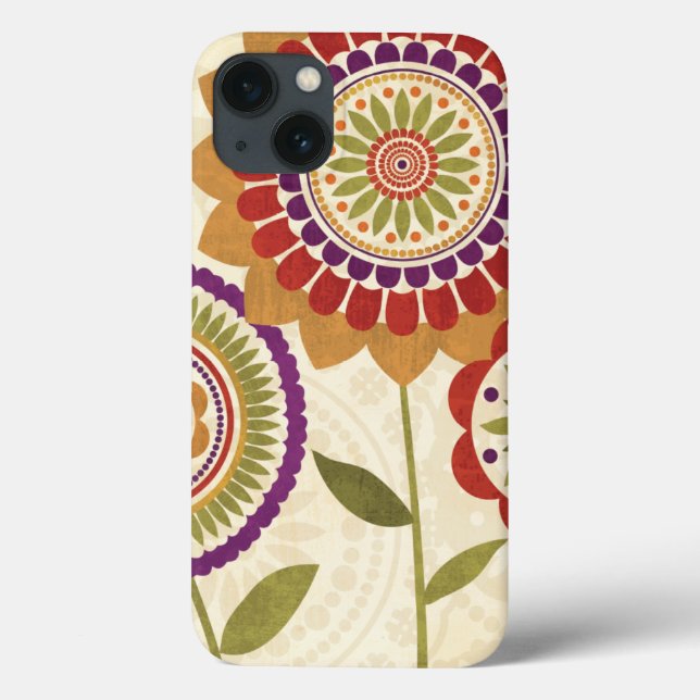 Contemporary Fall Flowers Case-Mate iPhone Hülle (Rückseite)