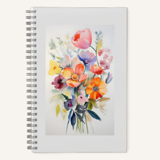 Contemporary Floral Wall Decor Art # 1 Notizbuch