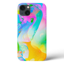 Contemporary Fluid Neon Abstrakt