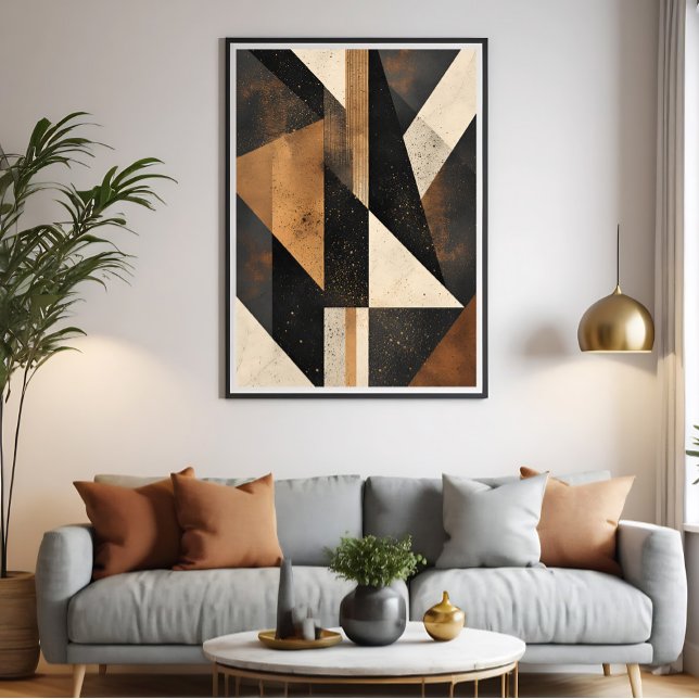 Contemporary Geometric Harmony Poster (Von Creator hochgeladen)