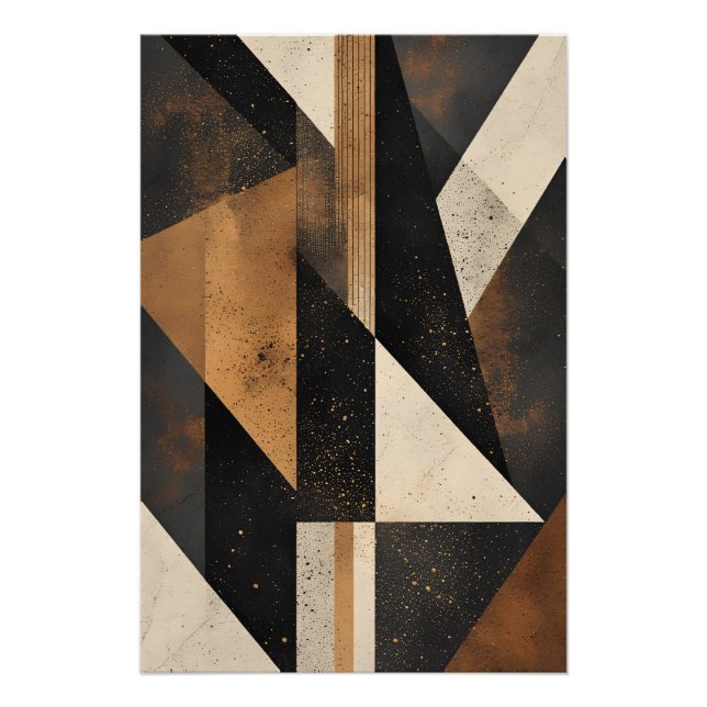 Contemporary Geometric Harmony Poster (Vorderseite)