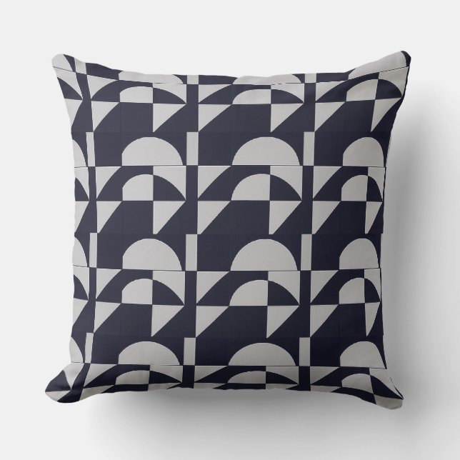 Contemporary Living: Seamless Geometric Pattern Co Kissen (Vorderseite)
