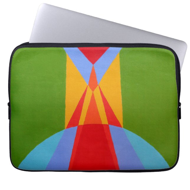 Contemporary Rocket Ship Design Laptop Sleeve (Vorderseite)