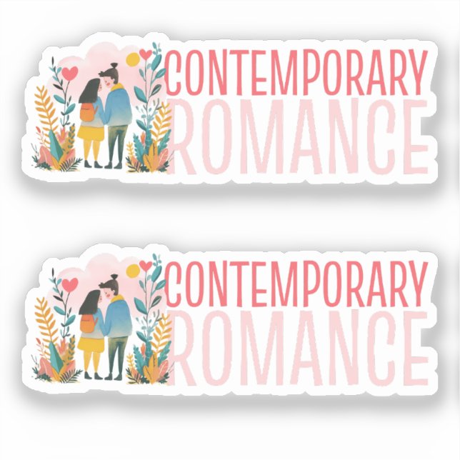 Contemporary Romance Genre Lovers Aufkleber (Vorderseite)