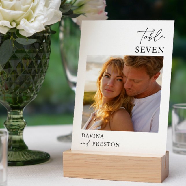 Contemporary Script MINIMAL FOTO Tischnummer (Von Creator hochgeladen)