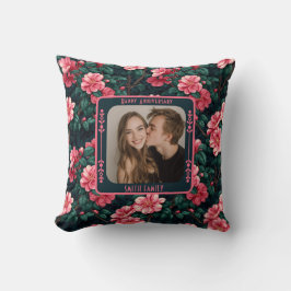 Contemporary Sentimental Wedding Throw Pillow Kissen