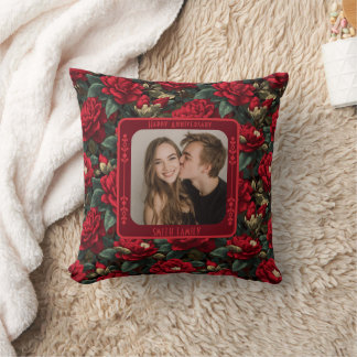 Contemporary Thoughtful Anniversary Throw Pillow Kissen