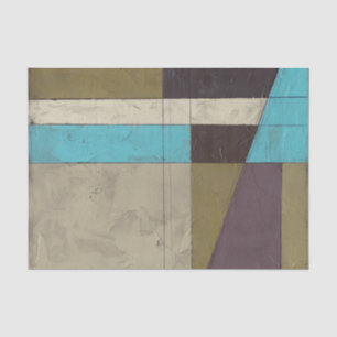 Contemporay Minimalistische Malerei mit tiefer Seidenpapier