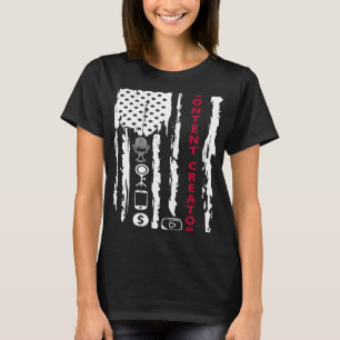 Content Creator Blogger Vlogger beeinflussen Ameri T-Shirt