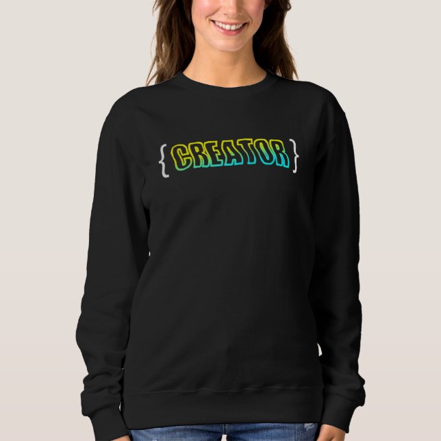 Content Creator Blogger Vlogger Influencer Podcast Sweatshirt (Vorderseite)