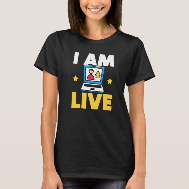 Content Creator Social Media Influencer Vlogger T-Shirt (Vorderseite)