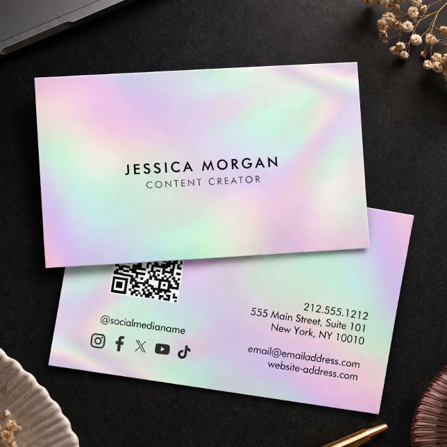 Content-Ersteller QR-Code Minimalist Visitenkarte (Von Creator hochgeladen)