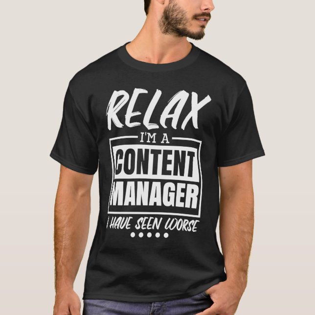 Content Manager für digitale Content-Manager T-Shirt (Vorderseite)