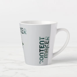 CONTENTMAKER Latte Tasse Abstrakte Räume Grün