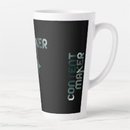 CONTENTMAKER Latte Tasse Abstrakte Räume Grün
