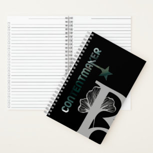 CONTENTMAKER Spiral Notebook Trend Abstrakt grün Notizbuch